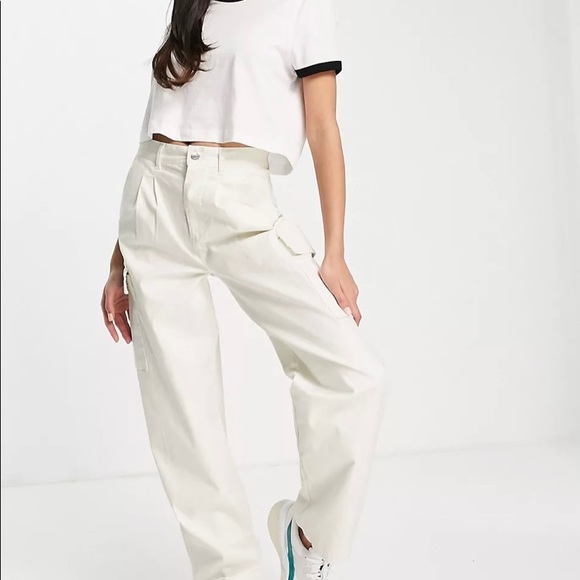 Anthropologie Pants - NWT Anthropologie white utility pants.